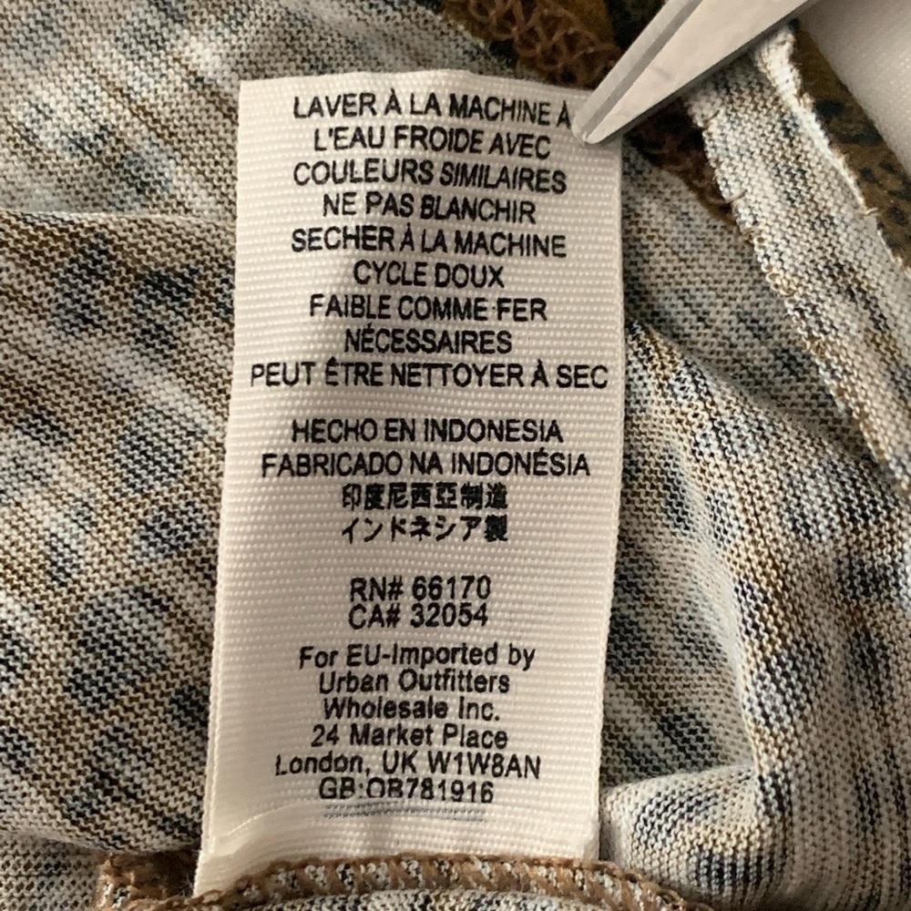 we The Free Printed Clare Tee Brown Leopard Small Free People - Picture 8 of 13